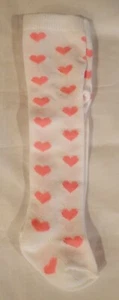 Medias rosa con estampado de corazón para muñecas American Girl de 18 pulgadas - Imagen 1 de 2