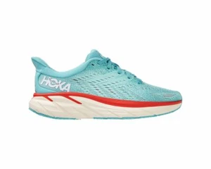 HOKA WOMEN'S CLIFTON 8 Aquarelle Eggshell Blue Running Shoes - Picture 1 of 4