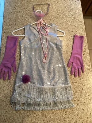 Disfraz American Girl Flapper para niña talla pequeña 7/8 Halloween  Foto 1 de 3
