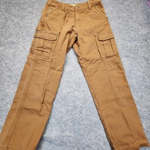 Pantalones de carpintero Cabelas cuello áspero para hombre 34x30 marrón lona ropa de trabajo - Imagen 1 de 14