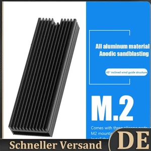 M.2 NVMe Kühlkörper mit Wärmeleitpad SSD-Kühler Computerzubehör für M.2 2280 - Afbeelding 1 van 10