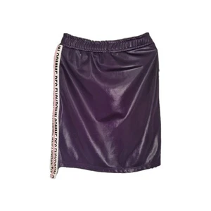 Comme Des Fuckdown Shiny Purple Faux Leather Skirt Size XXL 16/18 Fits W26 - Picture 1 of 11