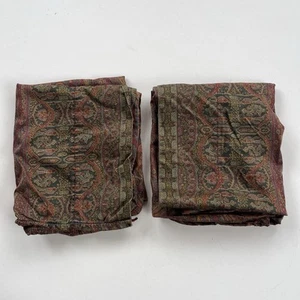 Ralph Lauren Great Barrington Paisley 2 fundas de almohada King 31 in x 18 en marrón - Imagen 1 de 11