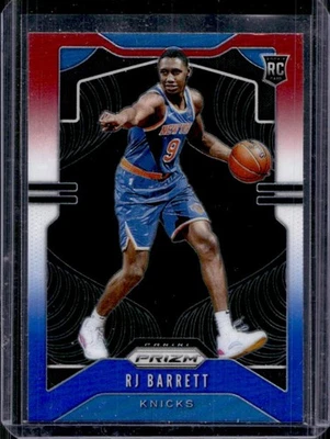 Prizm RJ Barrett RC Prizms 2019-20 rojo blanco y azul novato #250 Knicks Foto 1 de 2