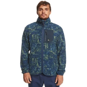 Chaqueta polar Quiksilver para hombre al aire libre Clean Coast con cremallera talla L azul verde nueva con etiquetas - Imagen 1 de 10