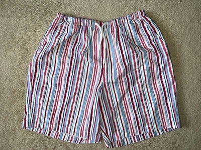 PANTALONES CORTOS - Blair - Rayas Rosa/Azul/Púrpura/Blanco - Cintura Elástica - Medianos Foto 1 de 4