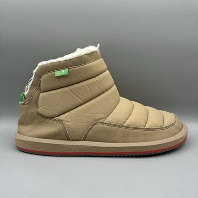 Botas al tobillo Sanuk Puff N Chill Puffer para mujer 8 bronceadas acolchadas Foto 1 de 4
