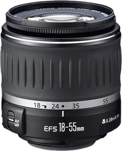 Canon EF-S 18-55mm f/3.5-5.6 II schwarz Fotografie Objektiv Kamera Objektiv - Bild 1 von 1