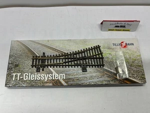 Tillig 83327 Spur TT 1/120 Einfache Weiche EW1 15° links, brüniert - Bild 1 von 1