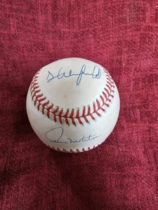 Dave Winfield (HOF) & Paul Molitor (HOF) handsignierter OAL Baseball - Bild 1 von 2