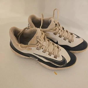 Nike Alpha Huarache Elite 4 Low Baseball Cleats White Black FD2745-101 Size 10 - Picture 1 of 5