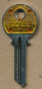 Y-1 KEY BLANK AMBER PLASTIC TOP - Picture 1 of 1