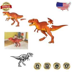 Learn and Play with T-Rex Jumbo Puzzle - 20 Soft Foam Pieces for Toddlers - Picture 1 of 8