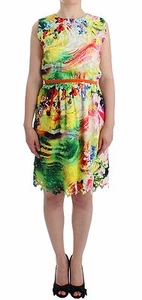 Lanre Da Silva Ajayi Yellow Grene Organza Sheath Dress Shift UK10/ US8 RRP $1300 - Picture 1 of 8