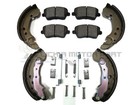 FRONT BRAKE PADS & REAR SHOES & FITTING KIT FOR NISSAN MICRA K12 2002-2009