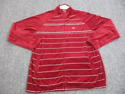 Chaqueta de Pista Ecko Unltd DE COLECCIÓN Para Hombres 2XL Terciopelo Rojo Ropa de Calle Logo Hip Hop Y2K Foto 1 de 4