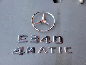 🔥1998 1999 2000 2001 2002 Mercedes-Benz E430 Rear Trunk Emblem Set 4Matic - Bild 1 von 6