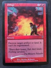 Pillage - 7th Edition FOIL - LP to MP - English MtG Magic