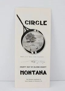 Vintage Circle Montana McCone County Vacation Travel Brochure 1950s? - Picture 1 of 3