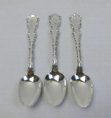 3 cucharaditas antiguas Gorham de plata esterlina LOUIS XV 1891 con monograma 5,75" 59 g Foto 1 de 4