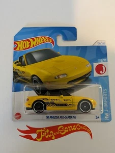 2024 HOT WHEELS 2024 Q CASE ’91 MAZDA MX-5 MIATA YELLOW *SHORT CARD* - Bild 1 von 1
