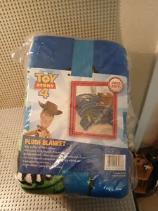 Disney Pixar Toy Story 4 Plush Twin Sized Blanket 62"x90" new - Picture 1 of 3