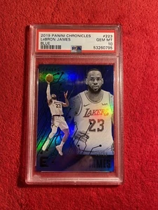 🔥 POP 2! 2019-20 Panini Chronicles LeBron James #223 Essentials Blue /99 PSA 10 - Picture 1 of 4