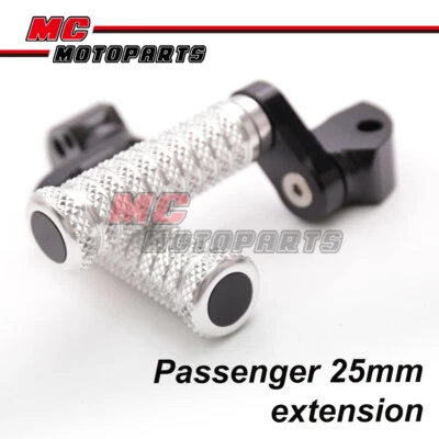 Kit de estriberas de pasajero Riser M-GRIP de 1 pulgada para Aprilia Shiver Dorsoduro Foto 1 de 4