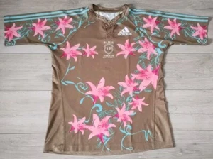 Stade Francais Paris Rugby Away Shirt 2007/2008 - Adidas XL Jersey Gold Top C9L - Picture 1 of 12