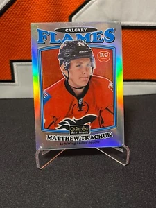 Matthew Tkachuk # Flames # 2016-17 O-Pee-Chee PLATINUM ROOKIE RETRO RAINBOW #R86 - Bild 1 von 2