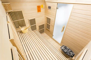 XXL Luxus Infrarotsauna +Infrarotkabine Kombi SET Sauna inkl. Saunaofen 6 Pers. - Bild 1 von 7