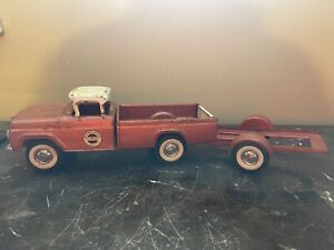 VINTAGE NYLINT FORD F SERIES SPEEDWAY SPECIAL TRUCK AND TILT TRAILER