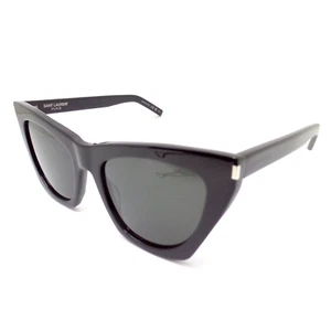 Saint Laurent SL 214 001 Kate 55mm Black Grey New Eyeglasses Frames Authentic - Picture 1 of 4