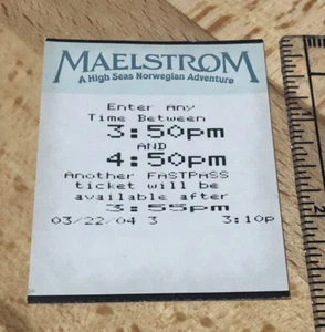 Original Disney World FASTPASS Maelstrom - EPCOT Norway WDW 2004 - Picture 1 of 2