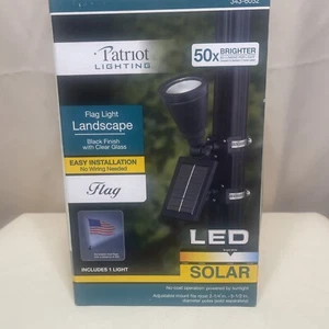 Patriot Lighting Solar flag pole light 50X brighter - Picture 1 of 5