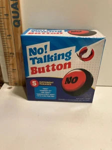 NUEVO EN CAJA NOVEDAD HUMORÍSTICA ¡NO! BOTÓN CON 5 FRASES - Imagen 1 de 2