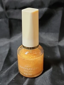 Vintage Avon SUNSPARKLERS Rare Nail Veil Nail Polish Spun Gold    Npbx - Picture 1 of 3