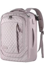 KROSER Reise Laptop Rucksack 17" großer USB-Anschluss, RFID-Taschen Dusty Pink - Bild 1 von 7