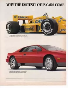 1988 Goodyear Print-Ad/ Formula One Lotus/ Esprit Turbo - Picture 1 of 1