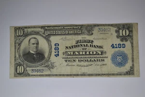 Marion, IN - $10 1902 Plain Back Fr. 627 The First NB Ch. # 4189 - Picture 1 of 2