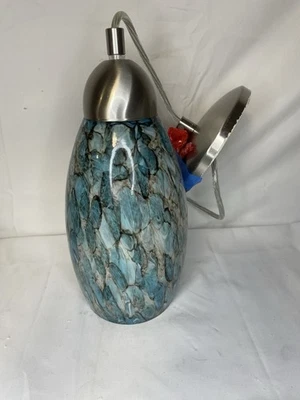 当代吊坠浅蓝色/灰色带拉丝不锈钢 10.5 英寸 — 第 1/4 张图片