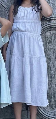 Vestido Zara Niñas Talla 10 Cm 140 Gris Sin Mangas Foto 1 de 4