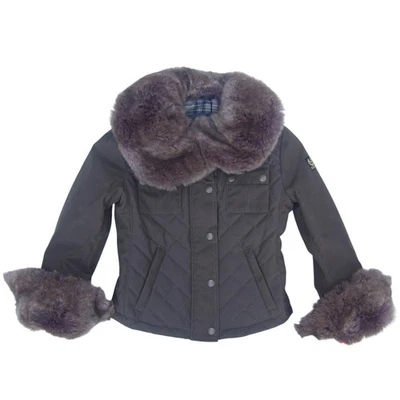 Belstaff Grenford 绗缝夹克 Blouson 女孩尺寸 8 非常罕见 — 第 1/4 张图片