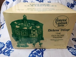 Department 56 The Old Globe Theatre Christmas Village - 58501 Mint W New Light - Picture 1 of 8