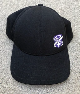 De Colección Oakley Infinity Hero Sombrero Ajustado Para Hombre L/XL Negro Gorra Púrpura Corazones RARO - Imagen 1 de 7