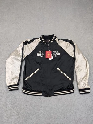 Uniqlo Disney Jacket Womens Medium Mickey Travels Souvenir Bomber World Tour - Image 1 of 4
