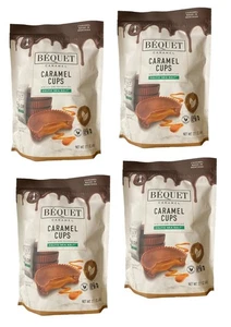 CONFEZIONE 4 tazze caramello Bequet con vero cioccolato al latte e sale marino celtico 17,1 oz - Foto 1 di 3