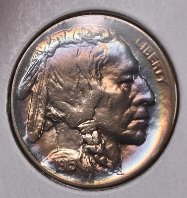 1915-D Buffalo Nickel - BU Details Amazing Toning!! - Image 1 of 2