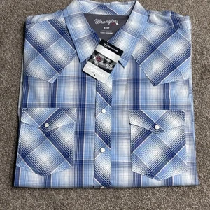 Wrangler Mens 20X Competition Advanced Comfort Snap Shirt 2XLT Western New - Picture 1 of 10