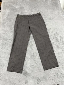 Nike Golf Pants Mens 38x32 Gray Plaid Dri-FIT Performance Stretch Classic - Picture 1 of 13